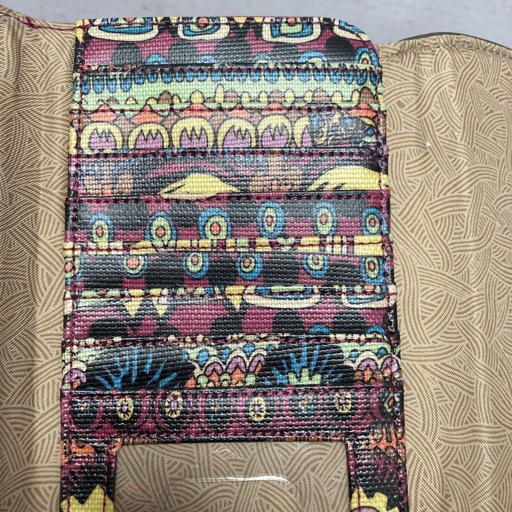 Sakroots Wallet Wristlet Bag Rectangle Colorful Aztec Multipockets Card Holder - Picture 5 of 8